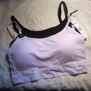 Tahari leisure bra ~ pink + black ~ Plus 1x 2x